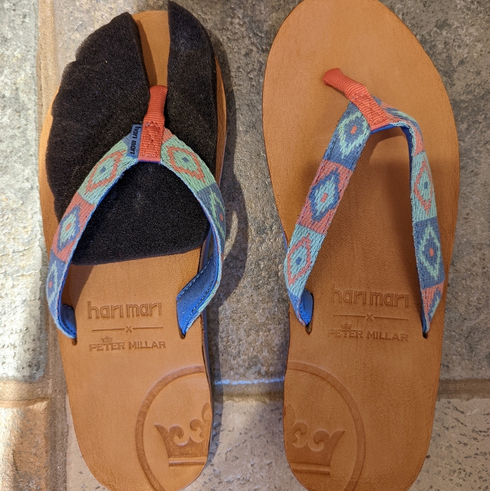 Hari Mari x Peter Millar Dune's Sandals- NWT